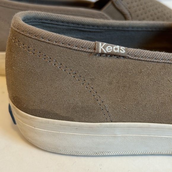 Keds Taupe Vegan Suede Slip-on Sneakers Women’s size 8.5 - Picture 2 of 9